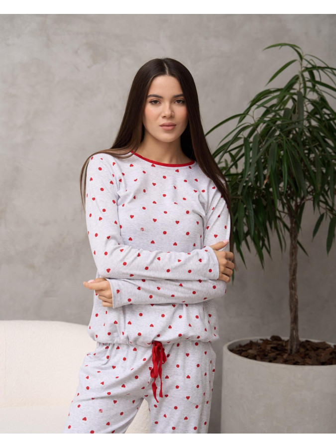 Женская трикотажная пижама Love