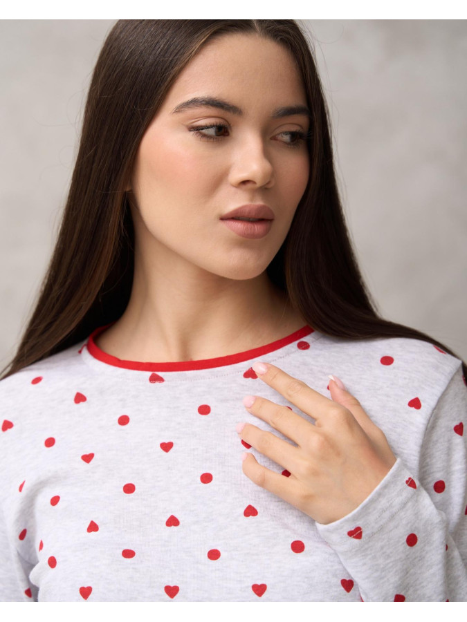 Женская трикотажная пижама Love