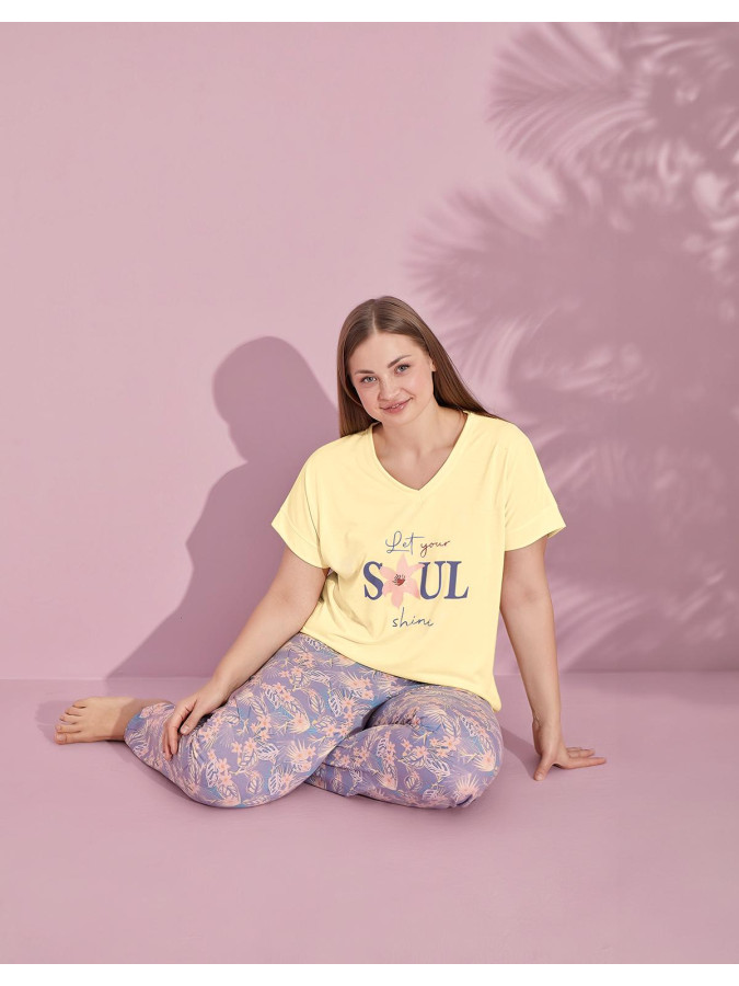 Женский домашний комплект батал "Soul shine"