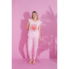 Жіноча піжама "Crabby Mood" (футболка+штани), рожева
