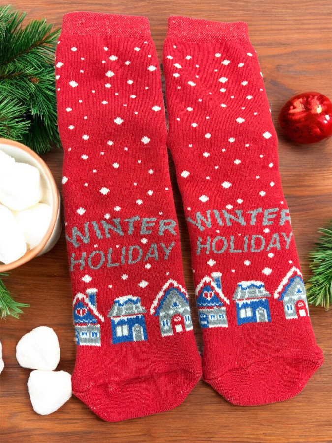 Шкарпетки теплі махрові Winter Holiday