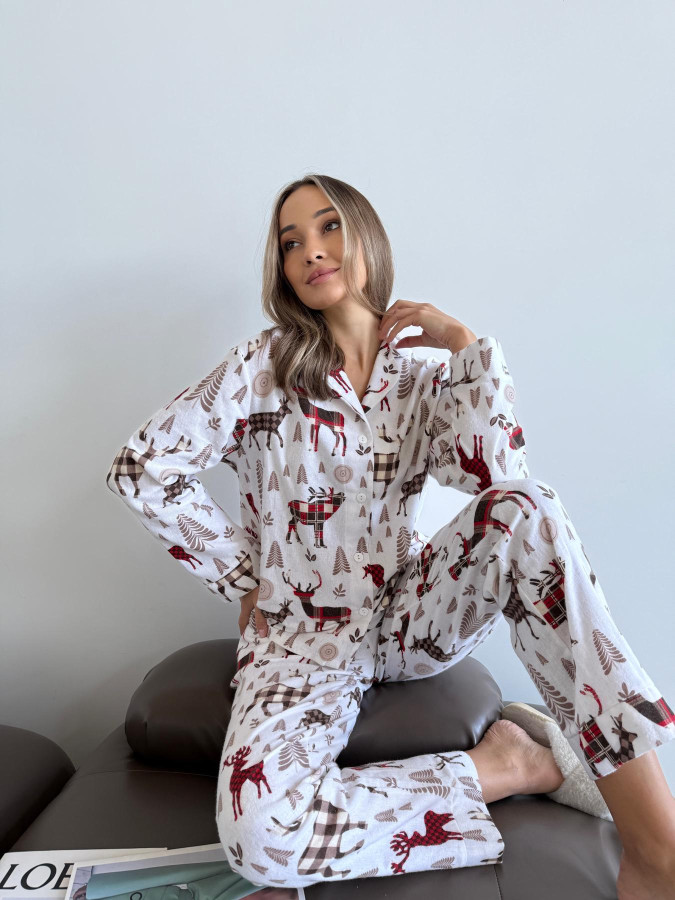 Домашня жіноча піжама COSY "Норді"(сорочка+штани) NEW