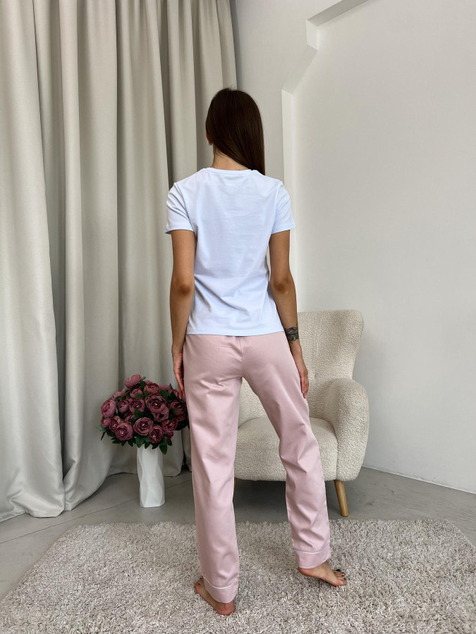 Пижамные брюки из сатина Pearl COSY пильная пудра